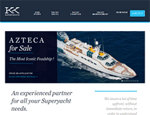 Tablet Screenshot of kk-superyachts.com